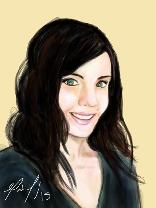 Digital Artwork - French Girl Portrait